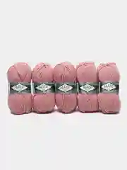 Пряжа ALIZE Superlana maxi, 100гр, 100м, 75% акрил, 25%шерсть, ТУ 161 розовый, 5 штук