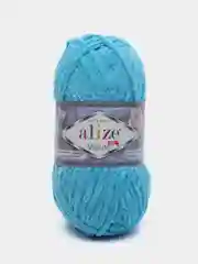 Пряжа Alize Velluto 100гр, 68м, 100% микрополиэстер, 16 океан, 5 штук