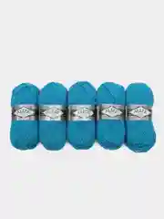 Пряжа Alize Superlana maxi, 100 г, 100 м, 75% акрил, 25%шерсть, ТУ 484 бирюзовый, 5 штук