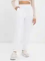Белый брюки утепленные, на флисе, унисекс