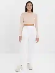 Белый брюки утепленные, на флисе, унисекс