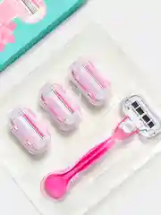 Подарочный набор TopBeauty Paris: бритва +4 сменные кассеты, 4 лезвия, совместимые с Venus