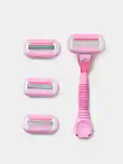 Подарочный набор TopBeauty Paris: бритва +4 сменные кассеты, 4 лезвия, совместимые с Venus