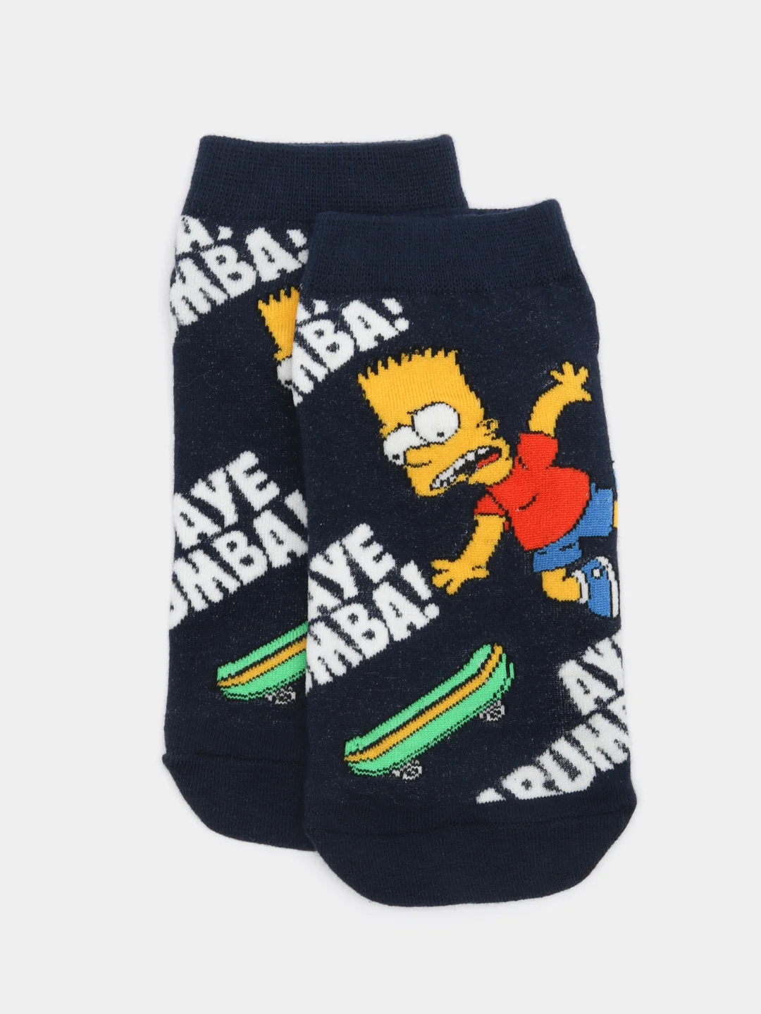 Синий короткие носки мужские и женские с рисунком Simpsons Симпсоны