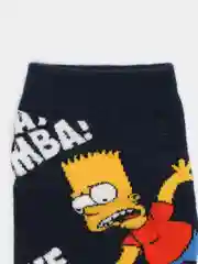 Синий короткие носки  мужские и женские с рисунком Simpsons Симпсоны