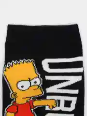 Черный короткие носки  мужские и женские с рисунком Simpsons Симпсоны