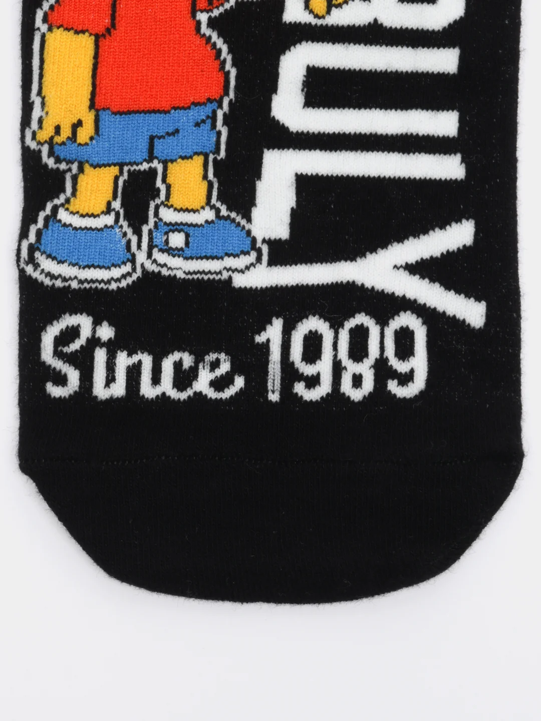 Черный короткие носки мужские и женские с рисунком Simpsons Симпсоны