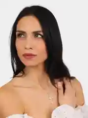 Цепочка с подвеской крестик на Новый год