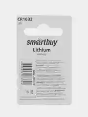 Батарейка литиевая SmartBuy CR 1632, круглая "таблетка" 3В, элемент питания