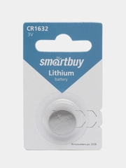 Батарейка литиевая SmartBuy CR 1632, круглая "таблетка" 3В, элемент питания