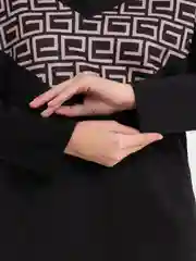 Черный кофта женская с принтом, пуловер, свитер с длинным рукавом