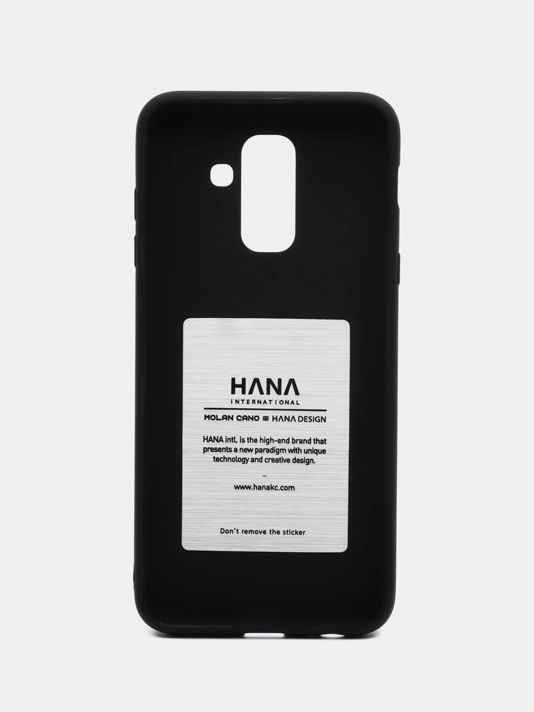Черный силиконовый чехол для Samsung Galaxy A6+ 2018 / A605F бампер Hana Molan Cano для смартфона