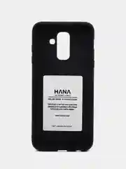 Черный силиконовый чехол для Samsung Galaxy A6+ 2018 / A605F бампер Hana Molan Cano для смартфона