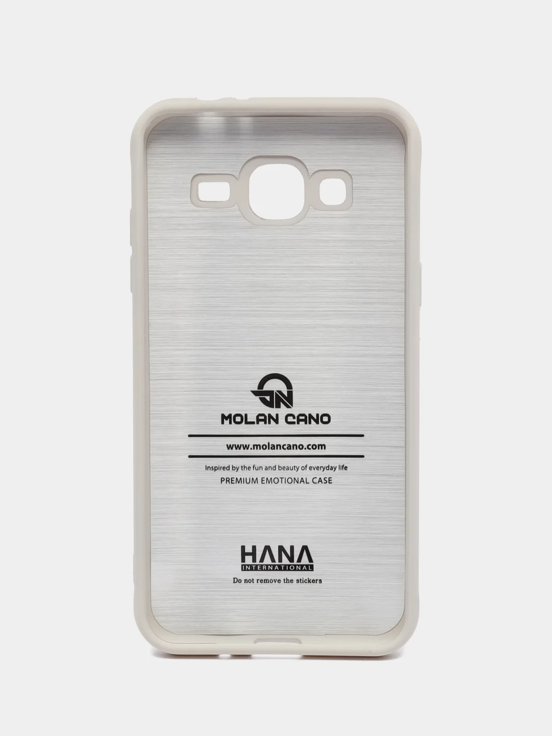 Серый силиконовый чехол для Samsung Galaxy J3 2016 / J320F бампер Hana Molan Cano для смартфона