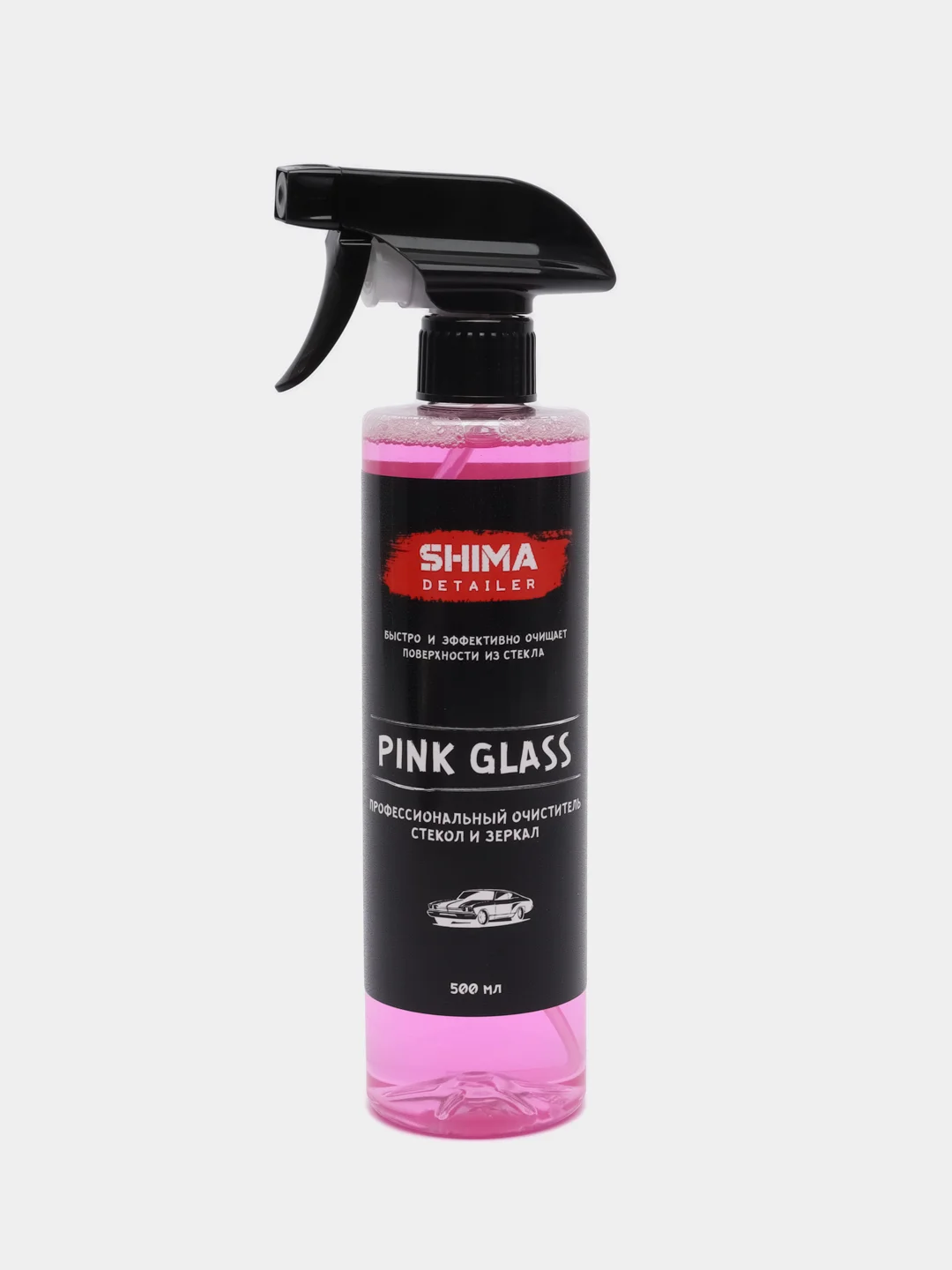 Профессиональный очиститель стекол и зеркал SHIMA DETAILER "PINK GLASS"
