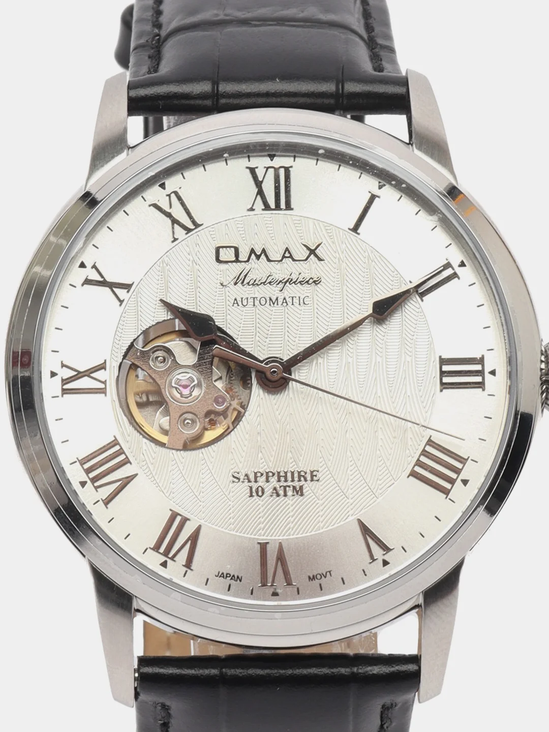 Серый металлик часы наручные механические Omax OAOR009