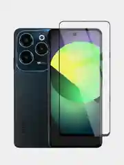 Стекло 1-2 шт для Infinix Hot 40, 40 Pro защитное BROSCORP прозрачное олеофобное с рамкой