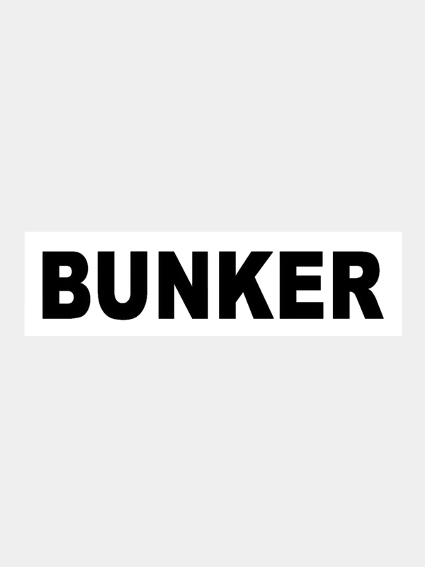 Наклейка на авто / машину / стекло "BUNKER - БУНКЕР" 20х4см