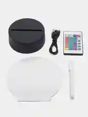 Черный ночник с подсветкой и маркером для рисования, ночник LED, подарочная упаковка