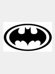 Наклейка на авто / машину / стекло "BATMAN - БЕТМЕН", 15 х 8 см