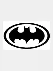 Черный наклейка на авто / машину / стекло "BATMAN - БЕТМЕН", 15 х 8 см