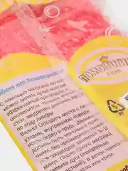 Красный мочалка "Помошница" массажная для глубокого очищения кожи и профилактики целлюлита