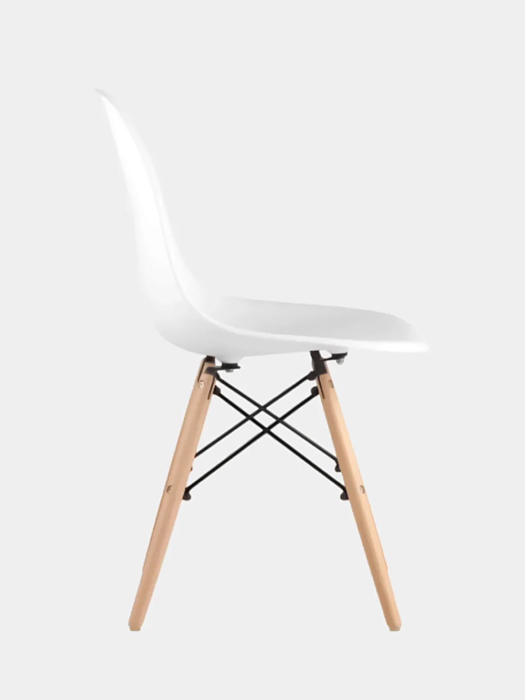 Белый комплект стульев, стул кухонный для гостинной Eames, 1 шт, 2 шт, 4 шт
