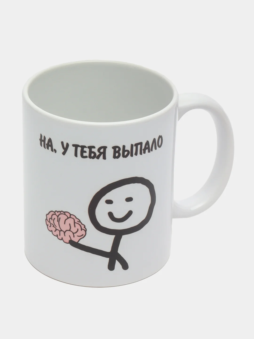 Голубой кружка с принтом