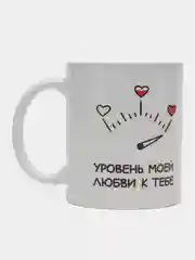 Песочный хаки кружка с принтом