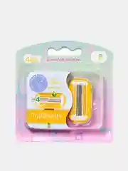 Дорожная женская бритва TopBeauty Paris + сменные кассеты, 4 лезвия, совместимые с Venus