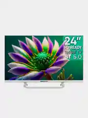 Белый телевизор LED 24" Topdevice Frameless Neo 24CS04H, HD/Smart TV/Wi-Fi/Bluetooth