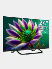 Белый телевизор LED 24" Topdevice Frameless Neo 24CS04H, HD/Smart TV/Wi-Fi/Bluetooth