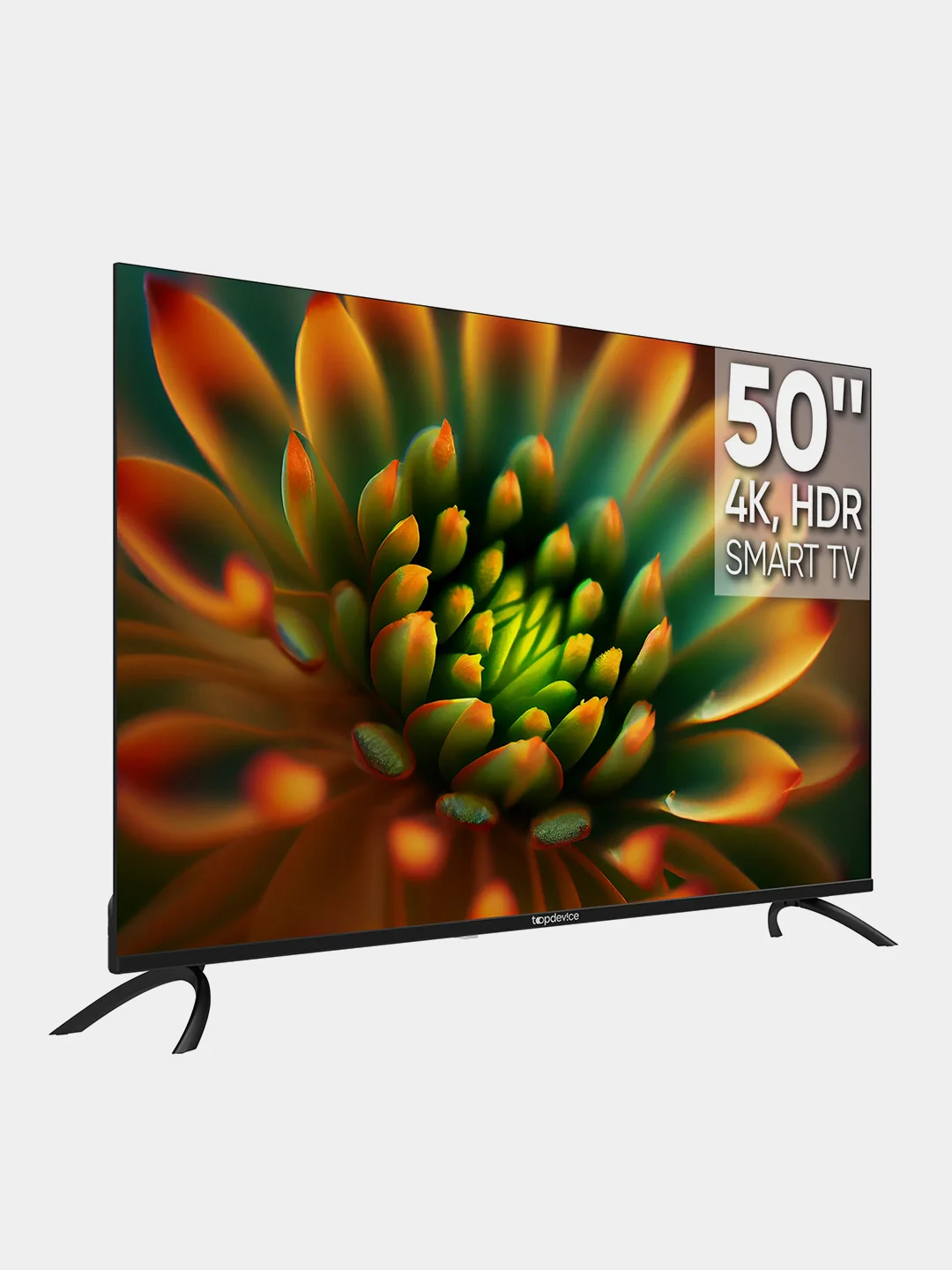 Серый телевизор LED 50" Topdevice Ultra 50BS06U UHD 4K/Smart TV/Wi-Fi