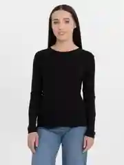 Черный лонгслив женский