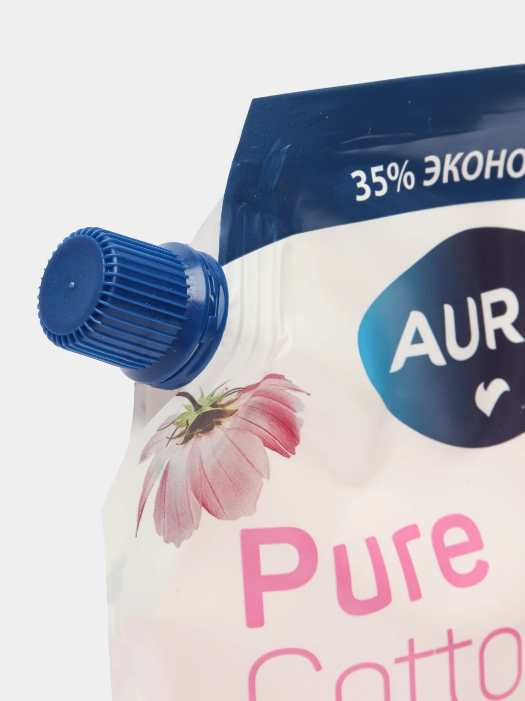 Вишнёвый жидкое мыло, крем-мыло 2в1 для рук и тела AURA Pure Cotton, 450 мл