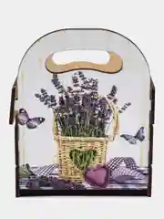 Бежевый подарок , ящик декоративный с ручкой, подставка(корзина) для подарков,