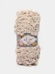 Пряжа Alize Puffy Fine 100г 14м, 100%, микрополиэстер, 599 слоновая кость, 5 штук