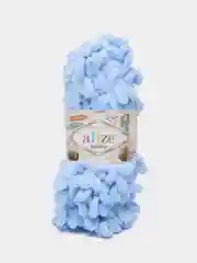 Пряжа Alize Puffy, 100г, 9м, 100% микрополиэстер, 183 св.-голубой, 5 штук