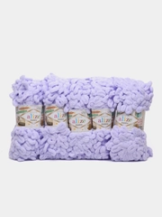 Пряжа Alize Puffy, 100г, 9м, 100% микрополиэстер, 146 лаванда, 5 штук