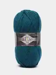 Пряжа Alize 'superlana Midi' 100гр. 170м (25% Шерсть - 75% Aкрил) 212 петрольный, (5 шт)