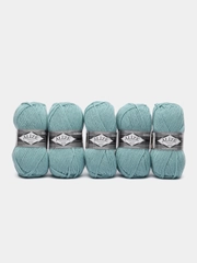 Пряжа Alize Superlana maxi, 100гр, 100м, 75% акрил, 25%шерсть, ТУ 463 мята, 5 штук