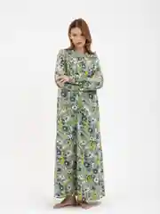 Лесной зеленый платье мусульманское женское длинное в пол, макси, Lilians