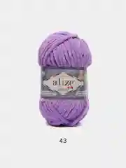Аметистовый пряжа плюшевая Alize Velluto, 100% микрополиэстер, 100г, 68м, плюшевая, велюровая веллюто