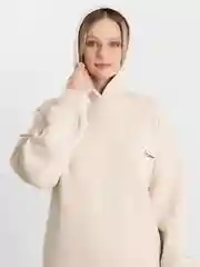 Бежевый спортивный женский костюм трехнитка