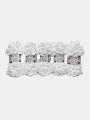 Пряжа Alize Puffy, 100 г, 9 м, 100% микрополиэстер, 55 белый, 5 штук