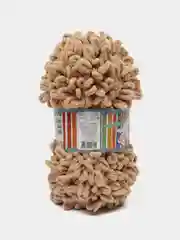 Пряжа Alize Puffy Fine, 100г, 14м, 100% микрополиэстер, 415 песочный, 5 штук
