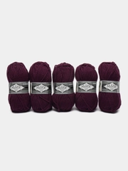 Пряжа Alize Superlana maxi, 100гр, 100м, 75% акрил, 25%шерсть, ТУ 111 фиолетовый, 5 штук