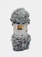 Пряжа Alize Puffy, 100 г, 9 м, 100% микрополиэстер, 428 средне- серый, 5 штук