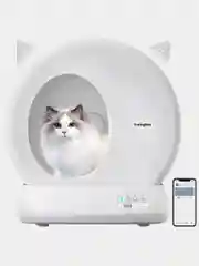 Белый автоматический туалет для кошек KaringBee C10, Wi-Fi, белый, ABS-пластик, 52x53x55,5 см
