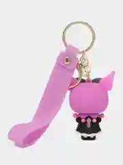 Аметистовый брелок на ключи, рюкзак или сумку Hello kitty, Kuromi, Sanrio
